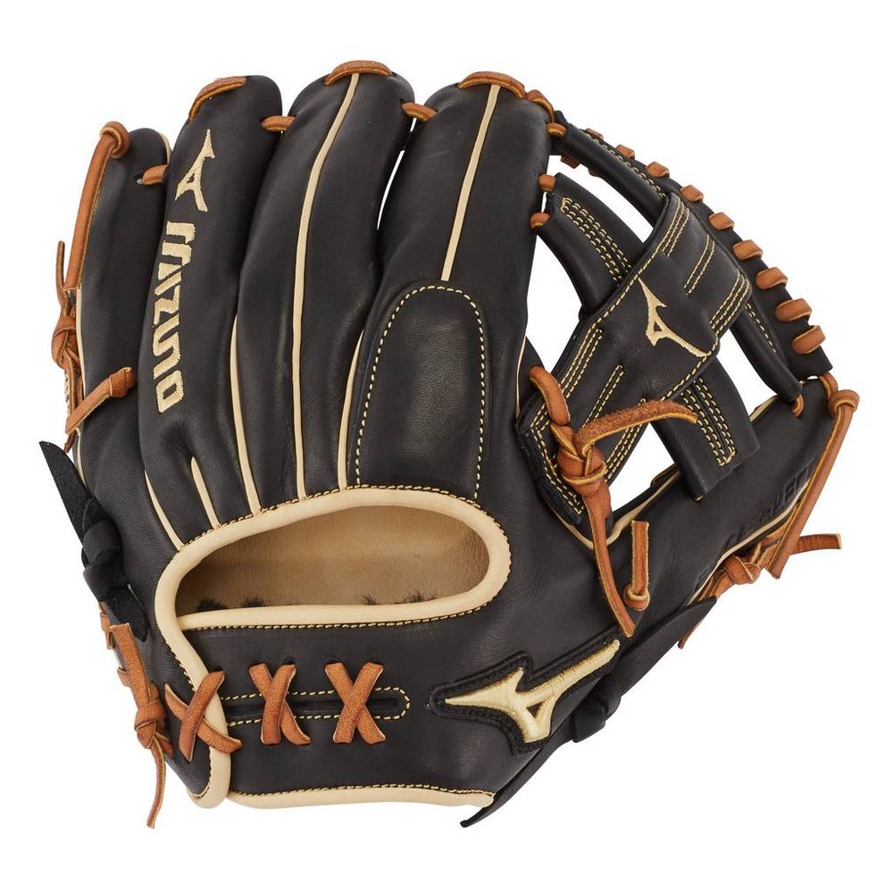 Mens Mizuno Pro Select Infield 11.75" - Deep Pocket Baseball Gloves Black Philippines (BDTGCO456)